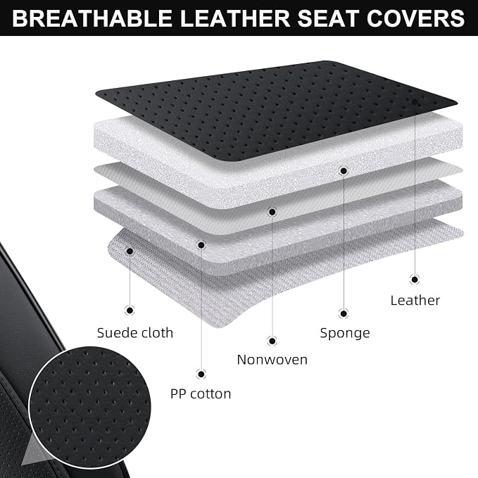 Universal Seat Covers — Full Set — Black
