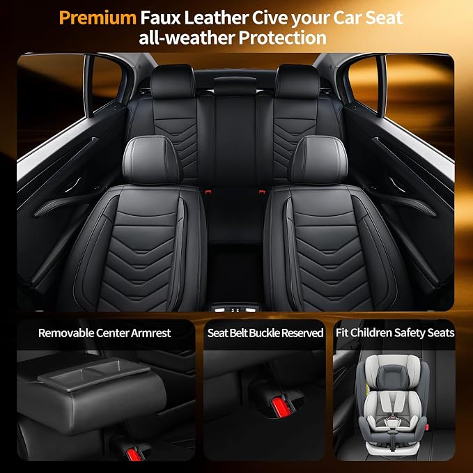 Seat Covers for Nissan Altima — Full Set — Black