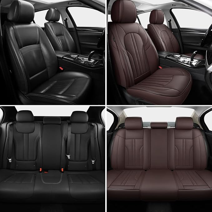 Universal Seat Covers — Full Set — Brown