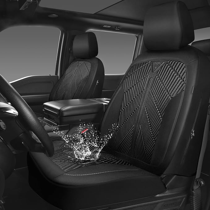 Universal Neoprene Seat Covers — Front Seat — Black