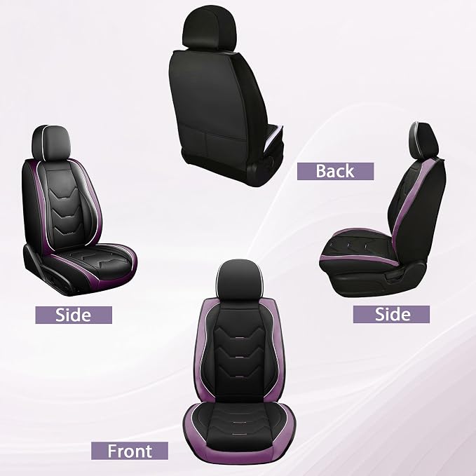 Universal Seat Covers — Full Set — Purple