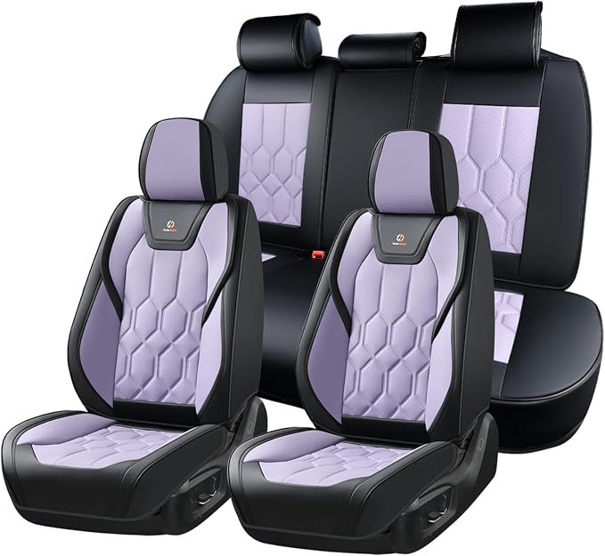 Universal Seat Covers — Black / Purple