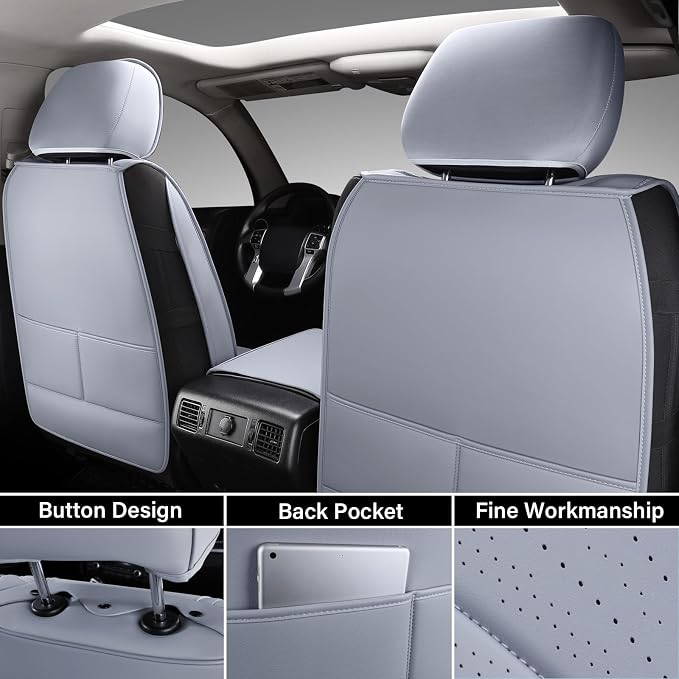 Seat Covers for Toyota Tundra — Front Seat — Gray