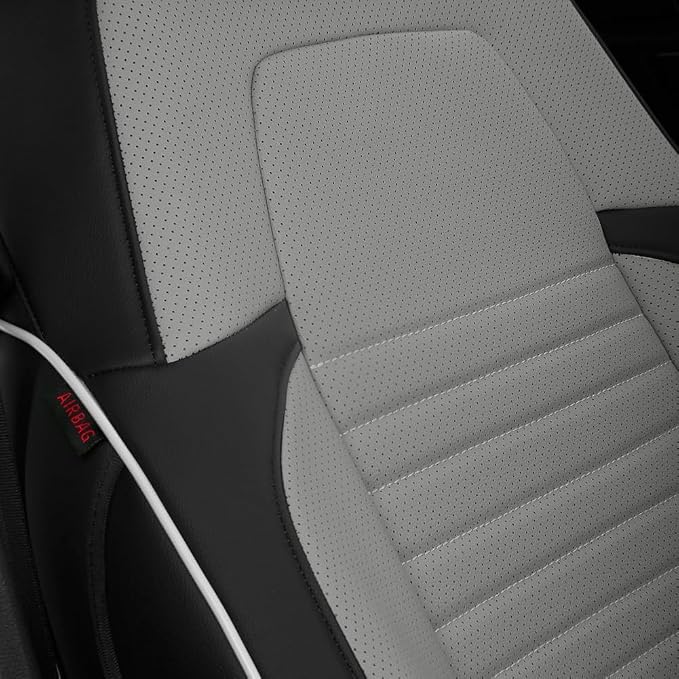 Faux Leather Seat Covers for Honda CR-V — Full Set — Black / Gray
