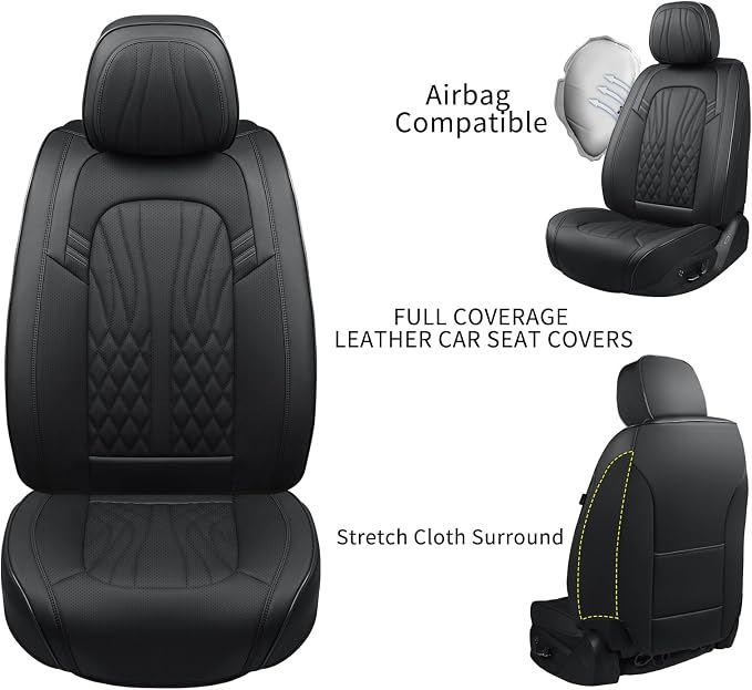 Universal Seat Covers — Full Set — Black