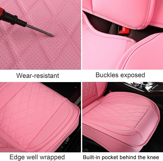 Universal Seat Covers — Full Set — Pink