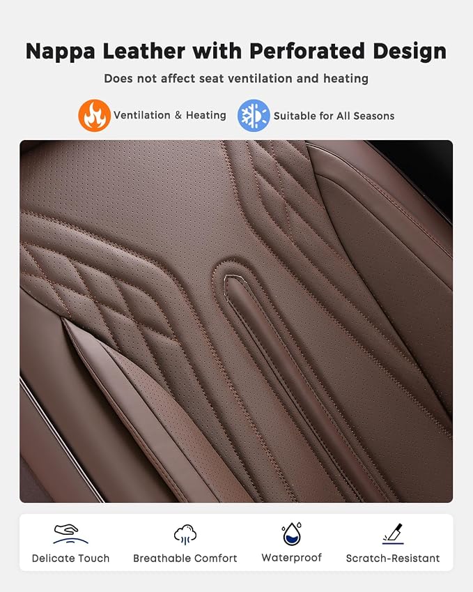 Universal Seat Covers — Full Set — Coffee