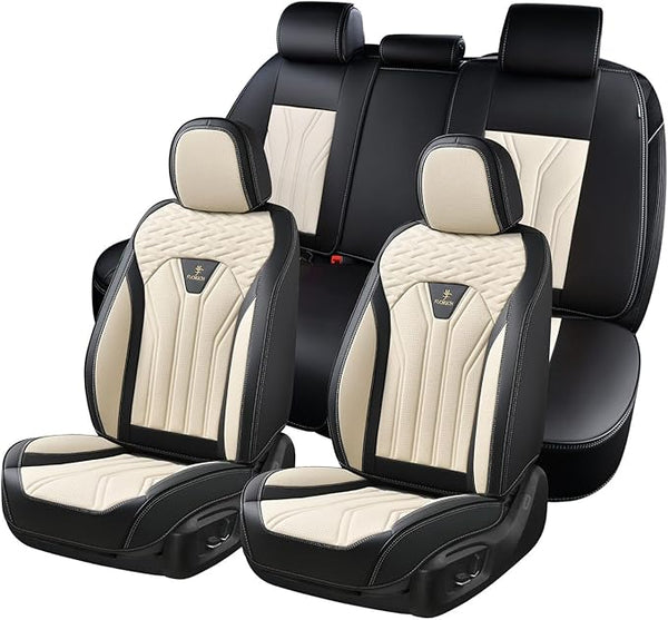 Universal Seat Covers โ Full Set โ Black / Beige