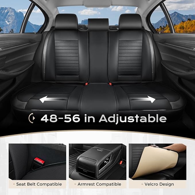 Universal Seat Covers — Full Set — Black