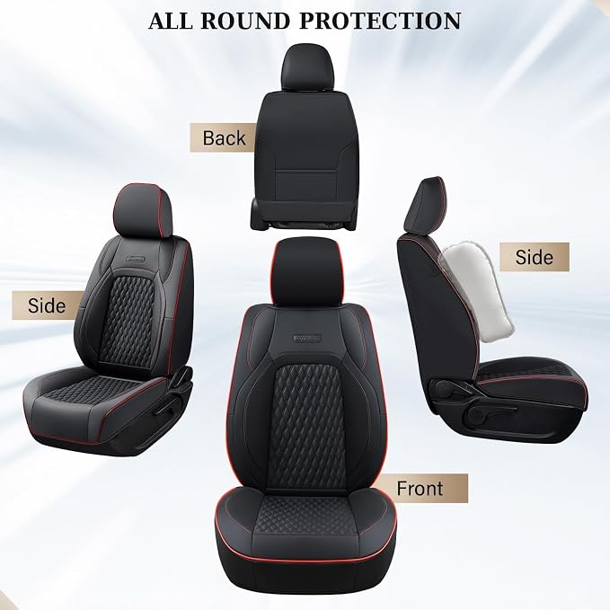 Faux Leather Seat Covers for Chevrolet Silverado / GMC Sierra — Front Seat