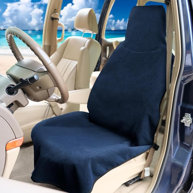 Universal Seat Covers — Front Seat — Navy / Blue
