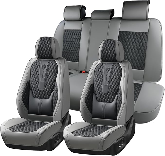Universal Seat Covers — Full Set — Black / Gray