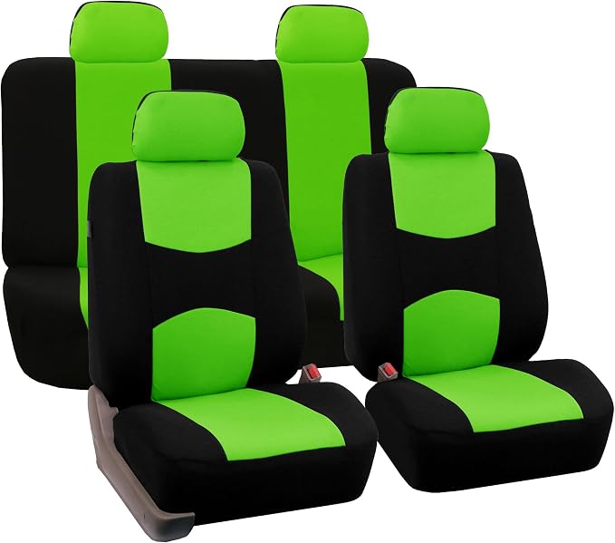 Universal Fabric Seat Covers — Full Set — Green