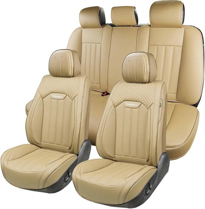Universal Seat Covers — Full Set — Beige