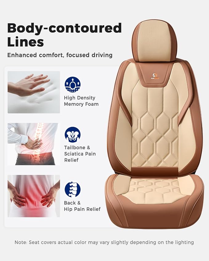 Universal Seat Covers — Brown / Beige