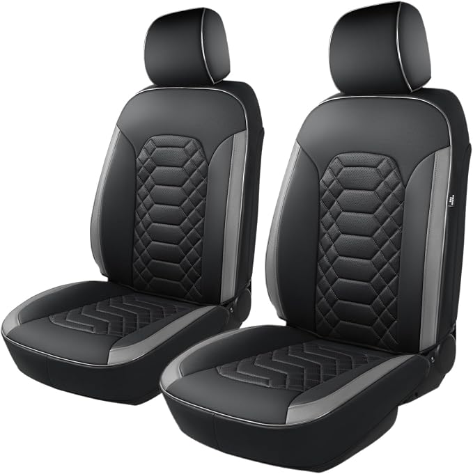 Faux Leather Seat Covers for Multiple Vehicles — Front Seat