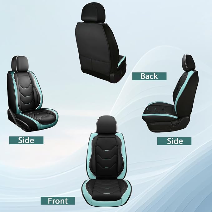 Universal Seat Covers — Full Set — Green / Black