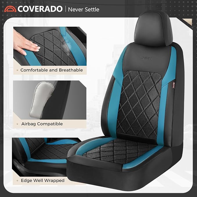 Universal Fabric Seat Covers — Full Set