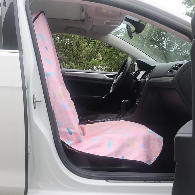 Car Seat Covers — Front Seat — Pink