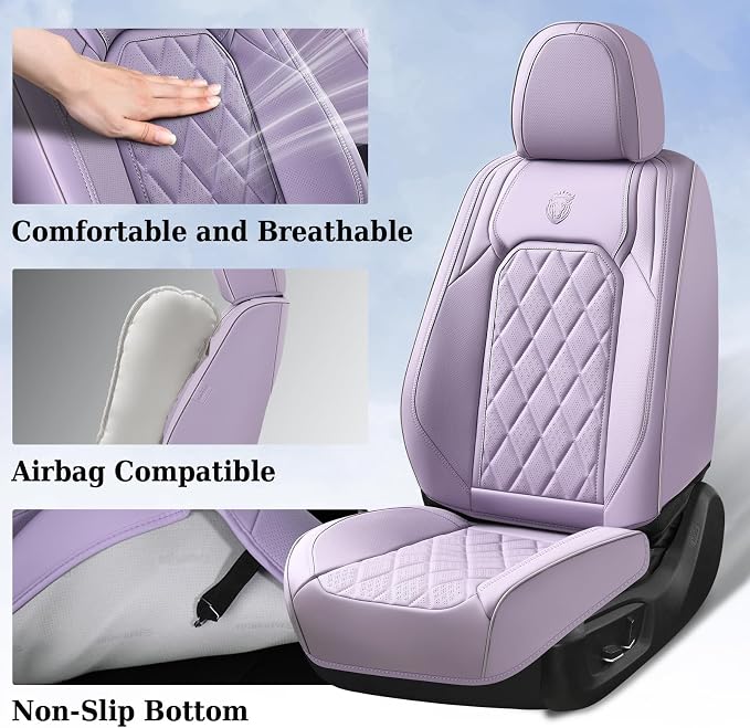 Universal Seat Covers — Full Set — Purple