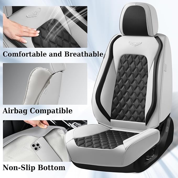 Faux Leather Car Seat Covers — Full Set