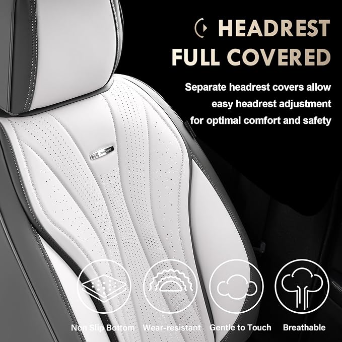 Universal Seat Covers — Front Seat — Gray / Pink