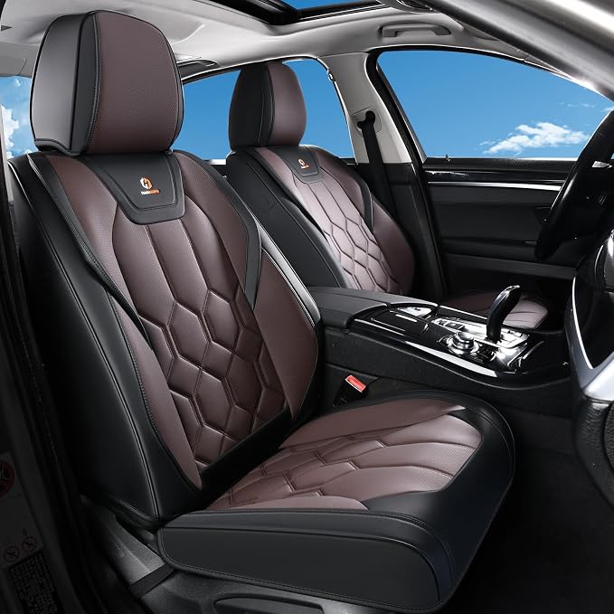Universal Seat Covers — Black / Coffee