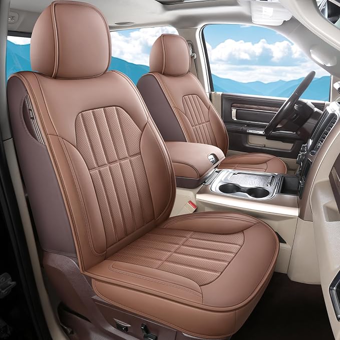 Seat Covers for Multiple Vehicles — Front Seat — Brown