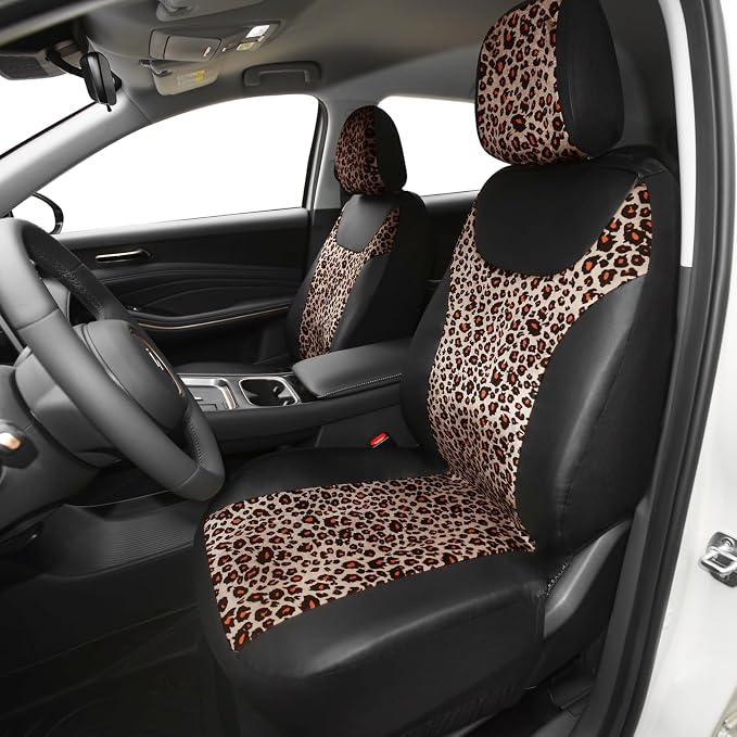 Universal Faux Leather Seat Covers — Front Seat