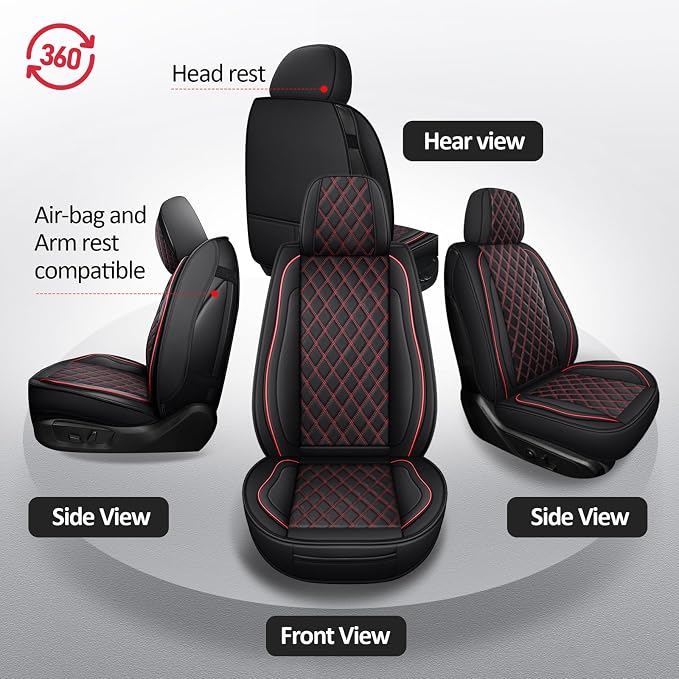 Seat Covers for Chevrolet Silverado / GMC Sierra — Front Seat — Red