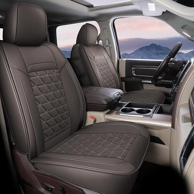 Seat Covers for Multiple Vehicles — Front Seat — Coffee