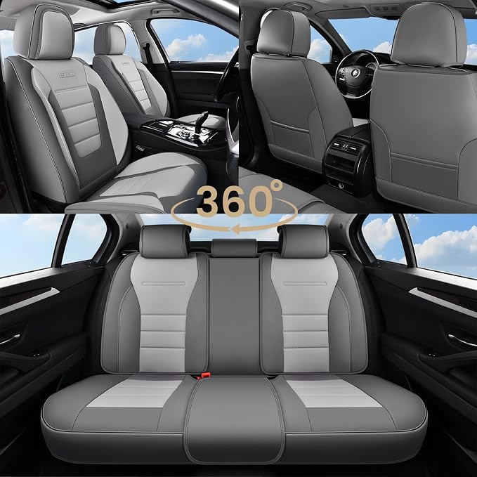 Universal Seat Covers — Full Set — Gray