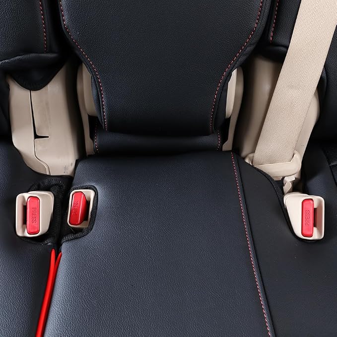 Faux Leather Seat Covers for Toyota 4Runner — Full Set — Black / Red