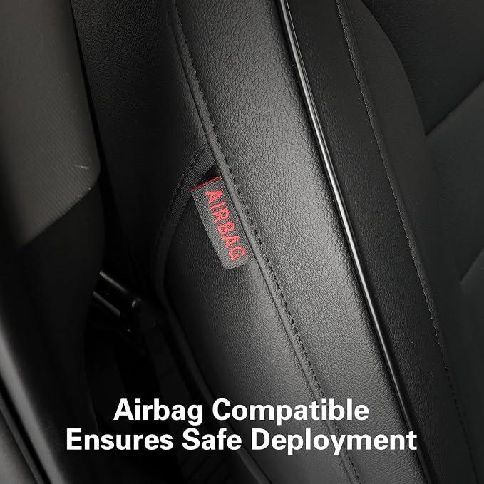 Faux Leather Seat Covers for Chevrolet Silverado — Black