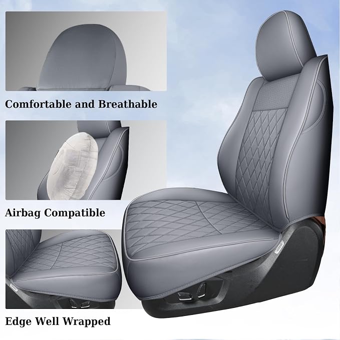 Seat Covers for Toyota Tacoma — Front Seat — Gray