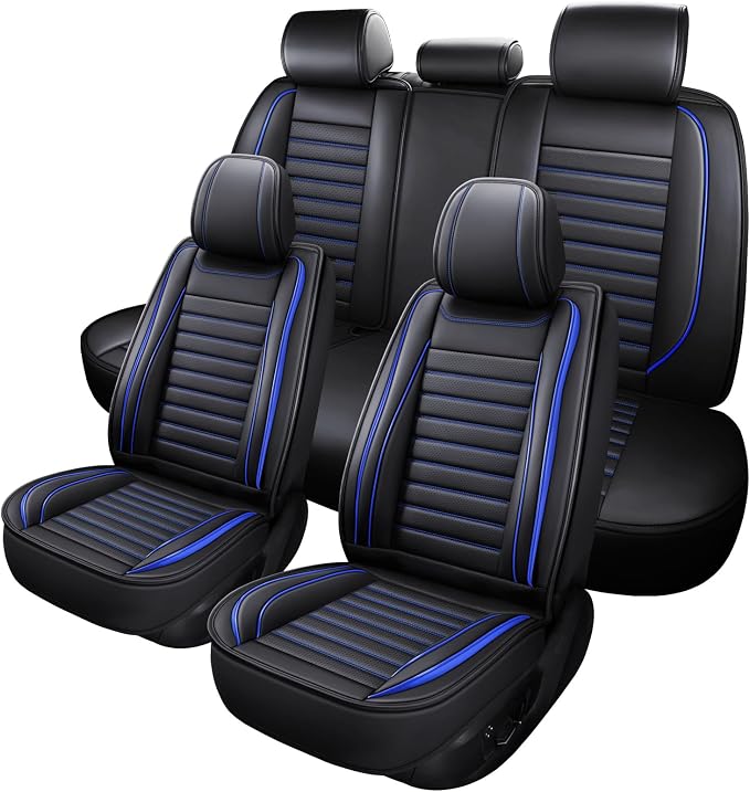 Universal Faux Leather Seat Covers — Full Set
