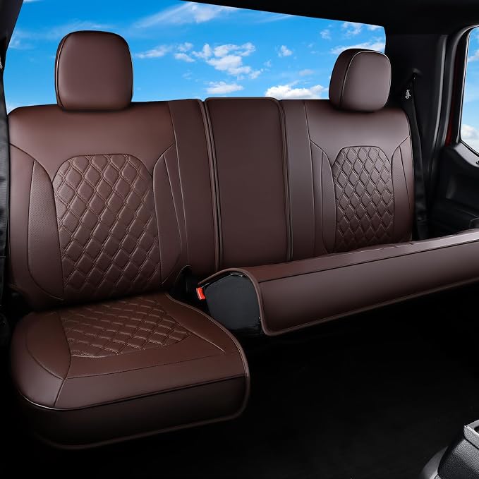 Seat Covers for Chevrolet Silverado / GMC Sierra — Rear Seat — Coffee