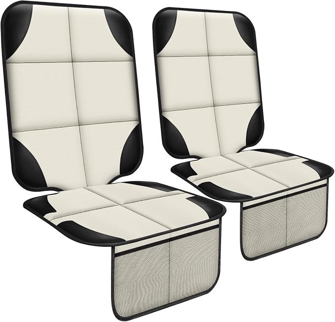 Child Car Seat Protector — Beige