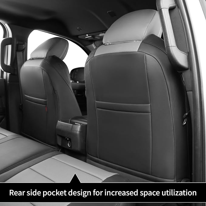 Seat Covers for Toyota Tacoma — Front Seat — Black / Gray