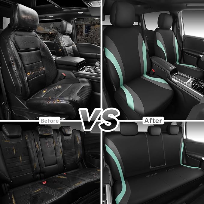 Universal Seat Covers — Full Set — Black