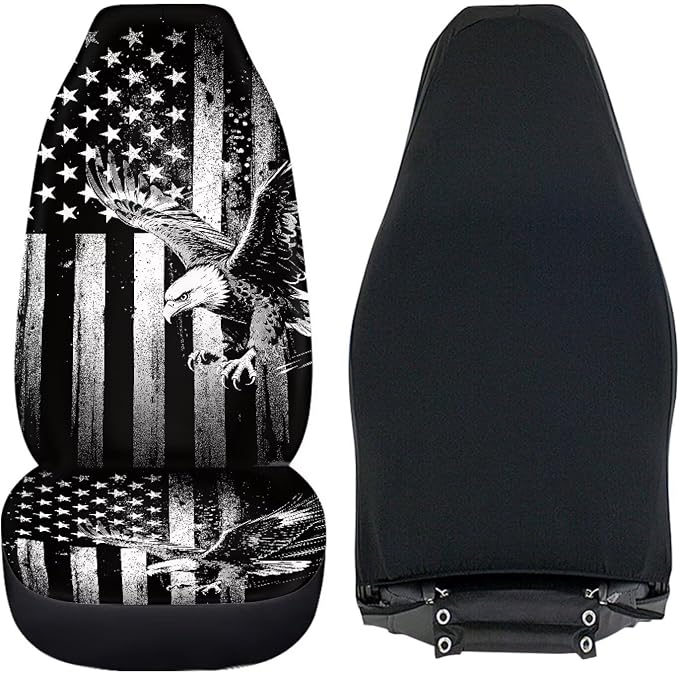 Universal Seat Covers — Front Seat — Gray