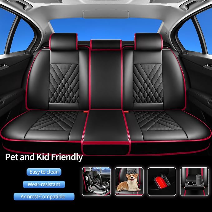Seat Covers for Nissan Frontier — Full Set — Red