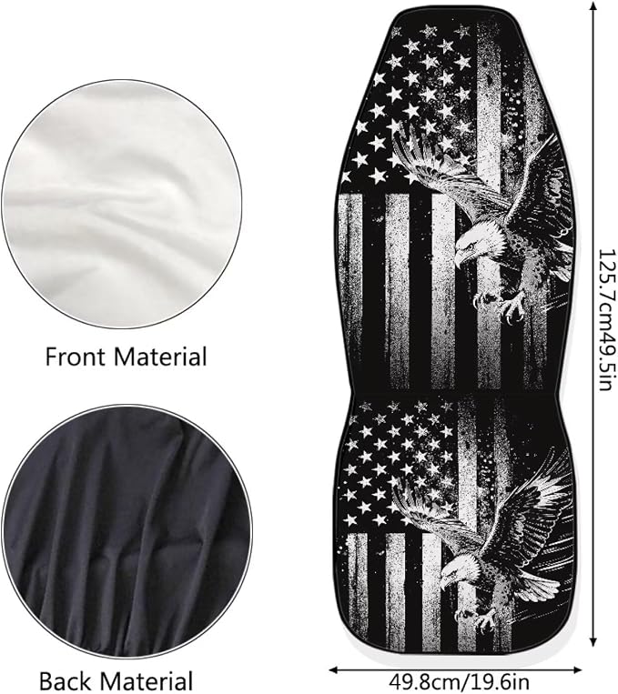 Universal Seat Covers — Front Seat — Gray