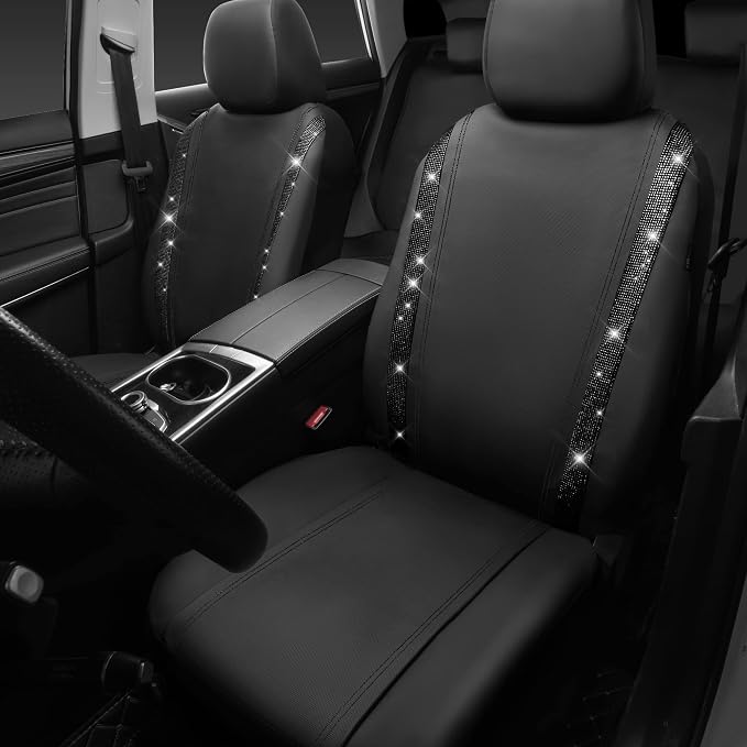 Universal Seat Covers — Front Seat — Black