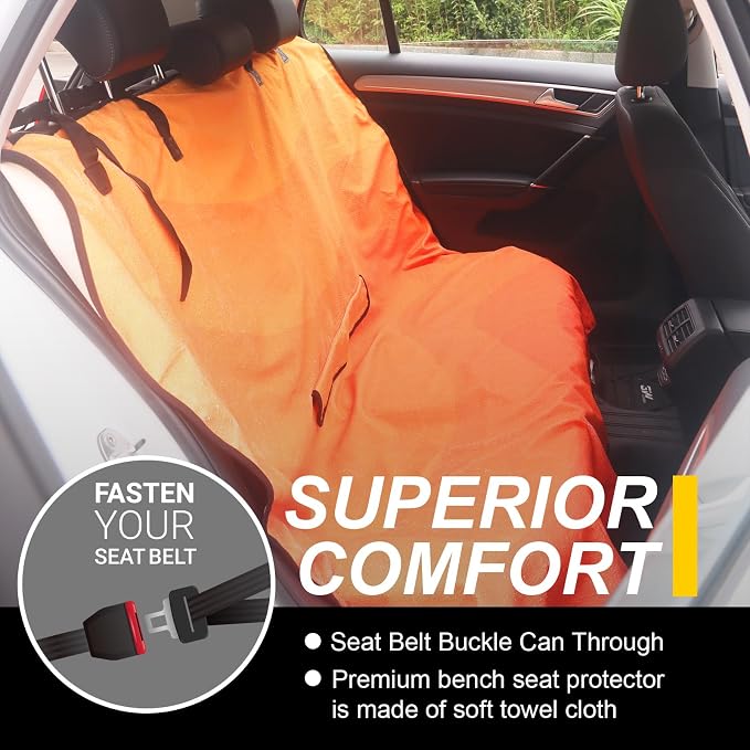 Pet Car Seat Protector — Orange