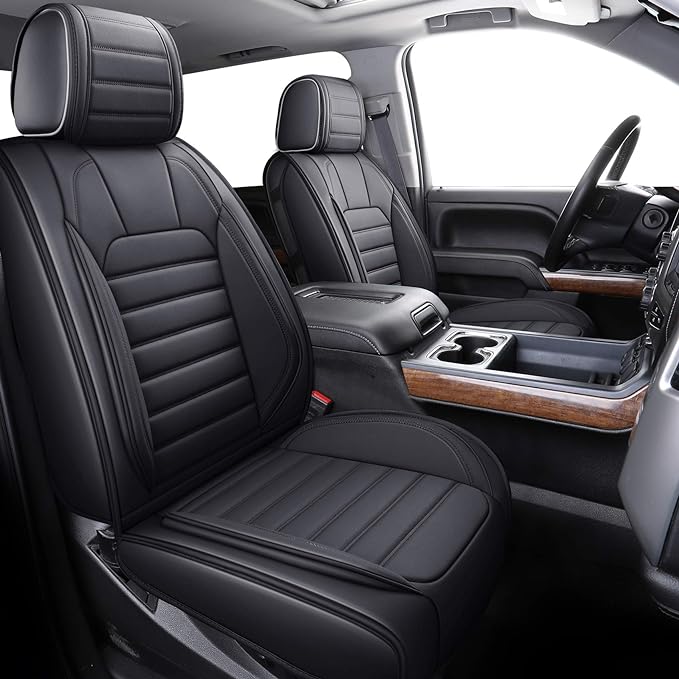 Seat Covers for Chevrolet Silverado / GMC Sierra — Full Set — Black
