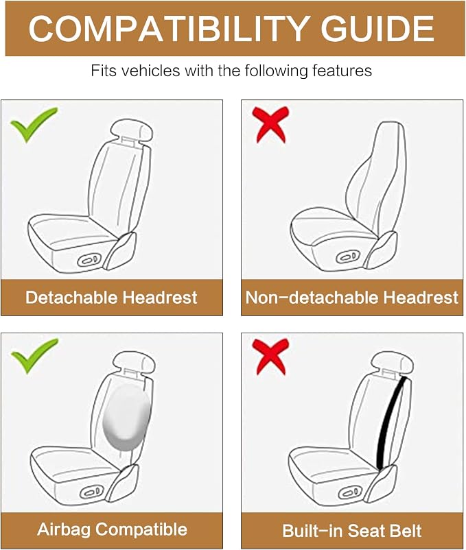 Universal Seat Covers — Front Seat — Blue