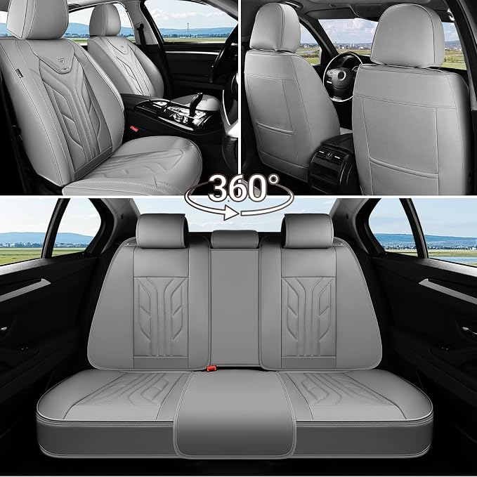 Universal Seat Covers — Front Seat — Gray