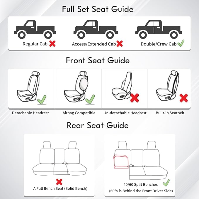 Seat Covers for Toyota Tacoma — Full Set — Coffee