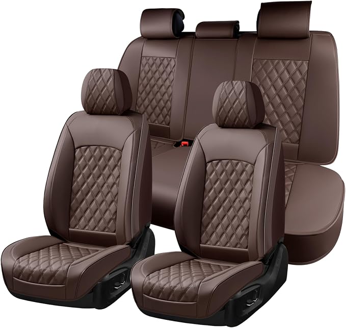 Universal Seat Covers — Full Set — Coffee